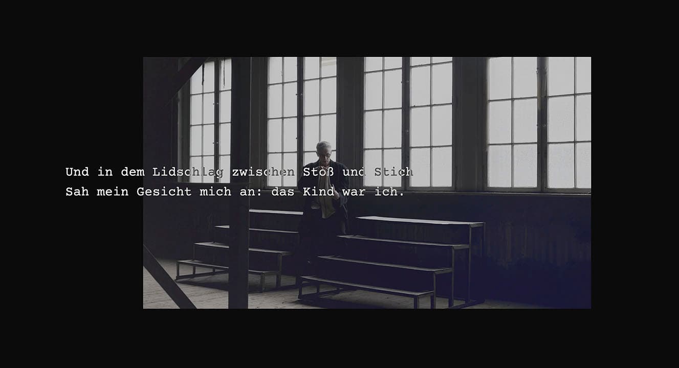 Syntax in Space - Fragment Pierre Geagea in Nachts von Franz Kafka mit visualisierter Musik