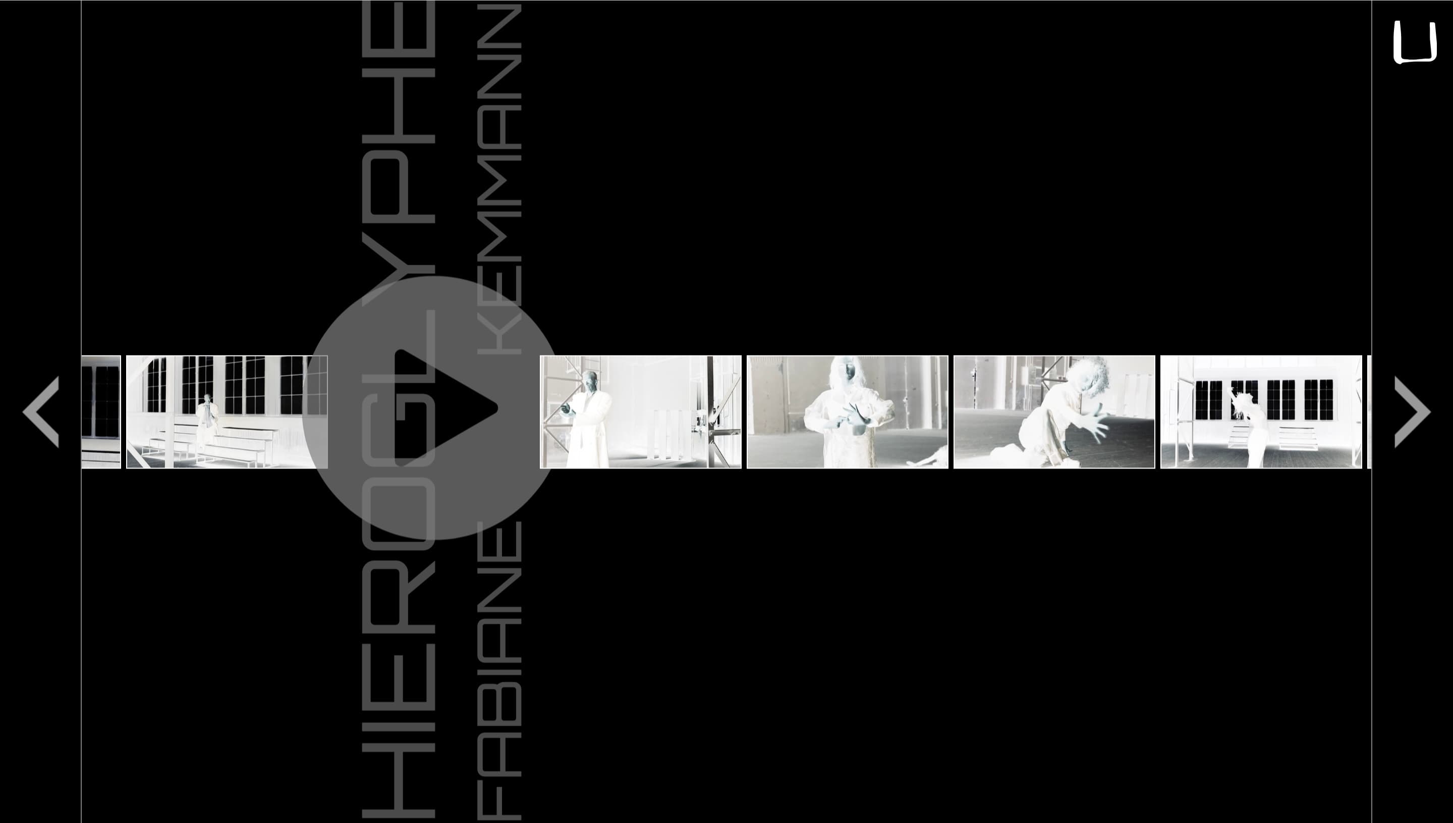 Syntax in Space - Fragmente Hieroglyphe von Fabiane Kemmann